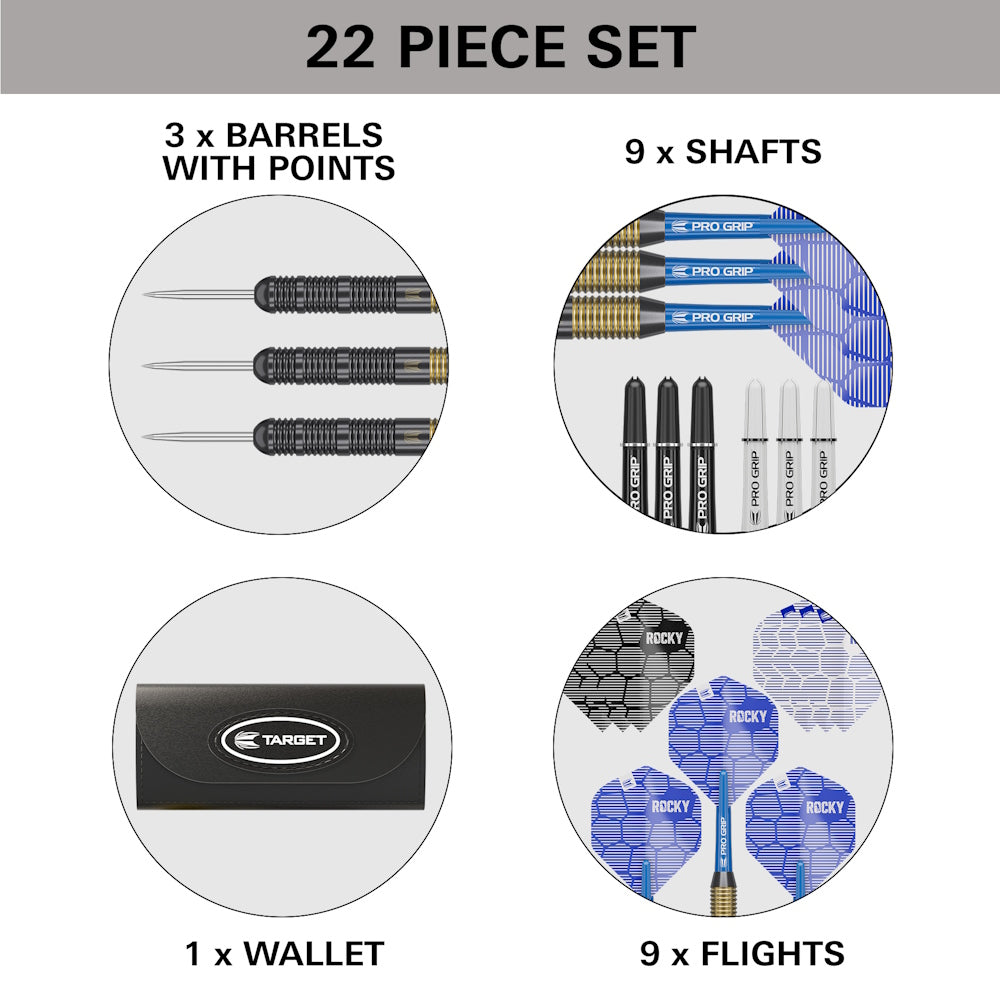 Target Steel Dart Set Josh Rock Brass 22g
