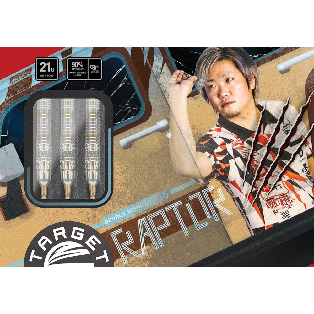 Target Steel Dart Set George Nishitani Raptor Gen 5 21g