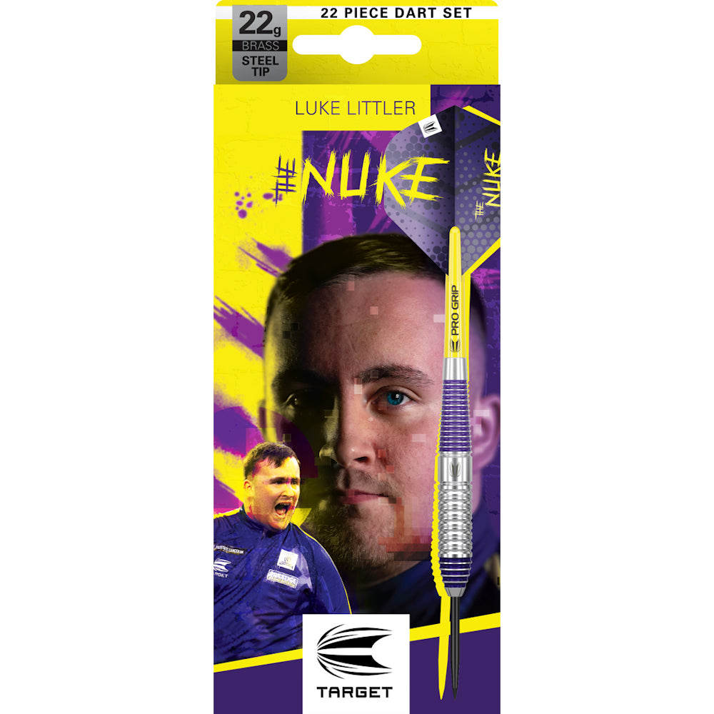 Target Steel Dart Set Luke Littler Brass 22g