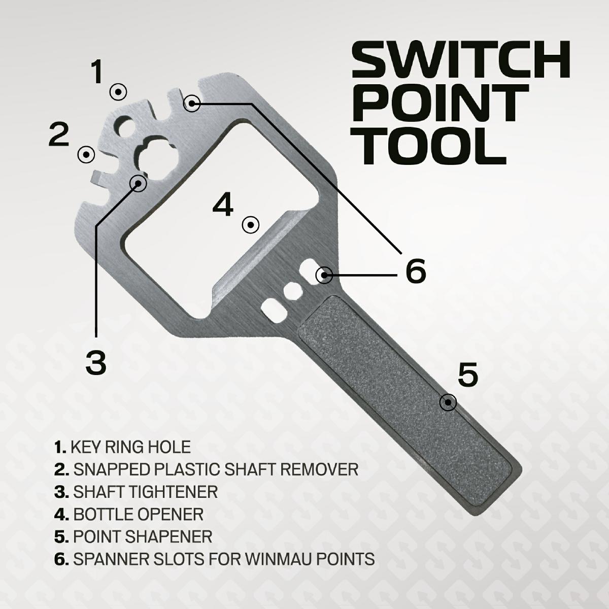 Winmau Switch Point Wave Silver