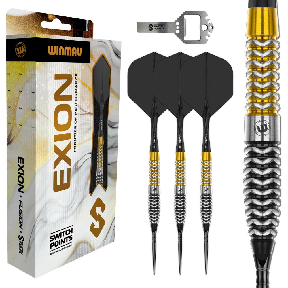 Winmau Steel Dart Set Exion Torpedo Switch Point