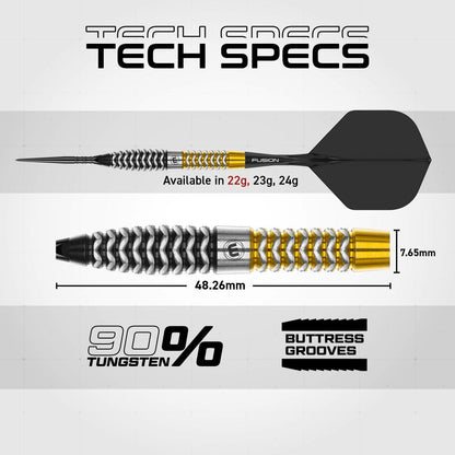 Winmau Steel Dart Set Exion Torpedo Switch Point