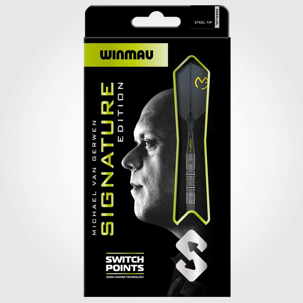 Winmau Steel Dart Set Michael Van Gerwen Signature Edition Switch Point