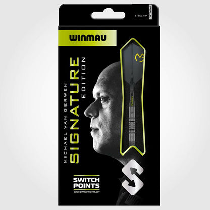 Winmau Steel Dart Set Michael Van Gerwen Signature Edition Switch Point