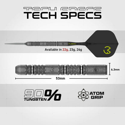 Winmau Steel Dart Set Michael Van Gerwen Signature Edition Switch Point
