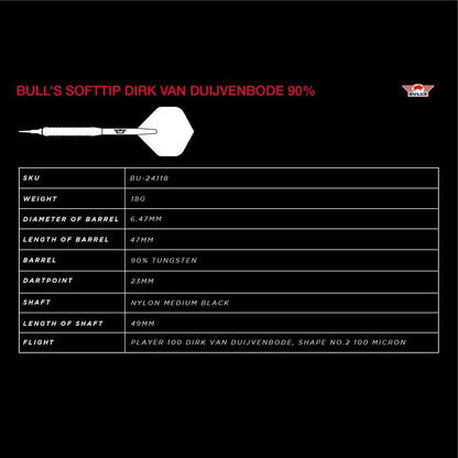 Bulls Dart Set Dirk van Duijvenbode 18g