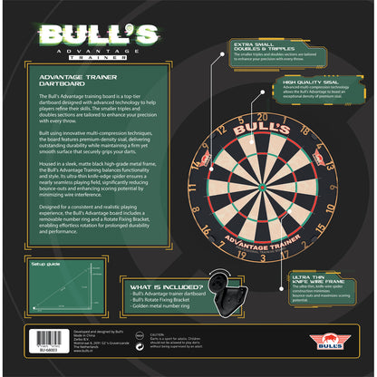 Bulls Advantage 7.01 Trainer Dartboard