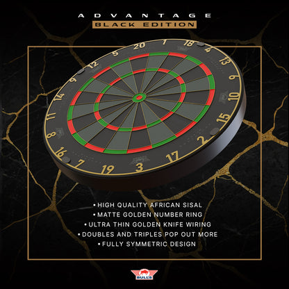 Bulls Advantage Black Edition Dartboard