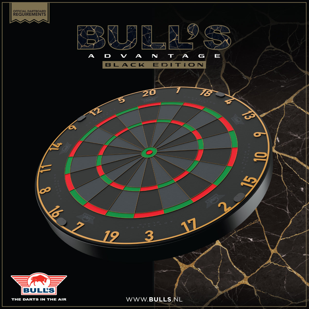 Bulls Advantage Black Edition Dartboard