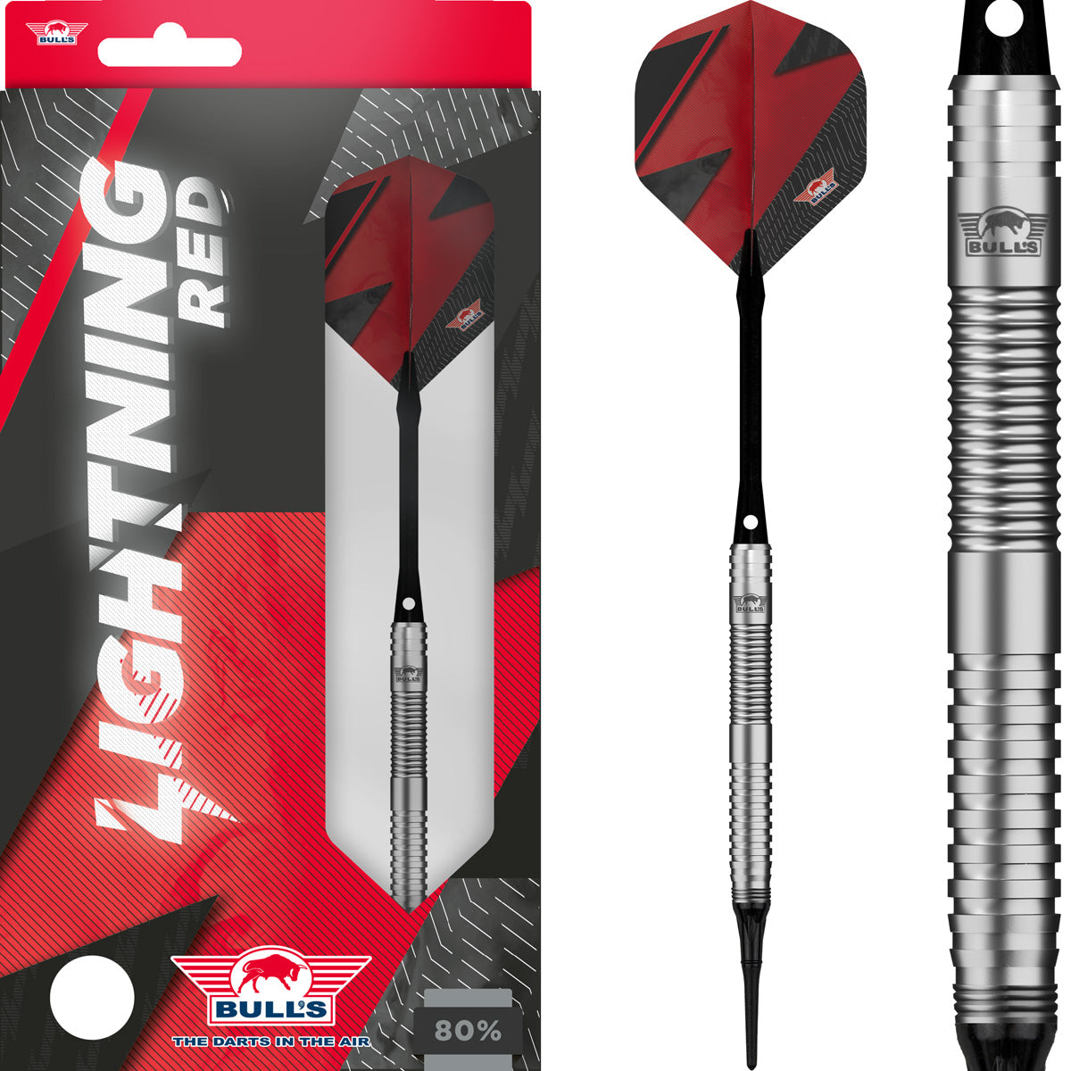 Bulls Dart Set Lightning Red 21g