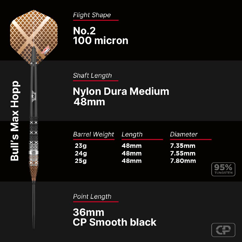 Bulls Steel Dart Set Max Hopp CP