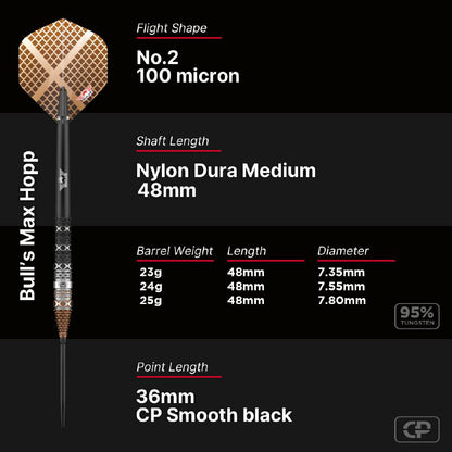 Bulls Steel Dart Set Max Hopp CP