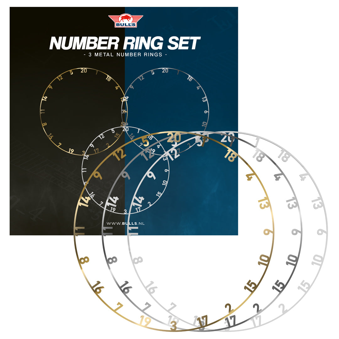 Bulls Metal Number Ring Set