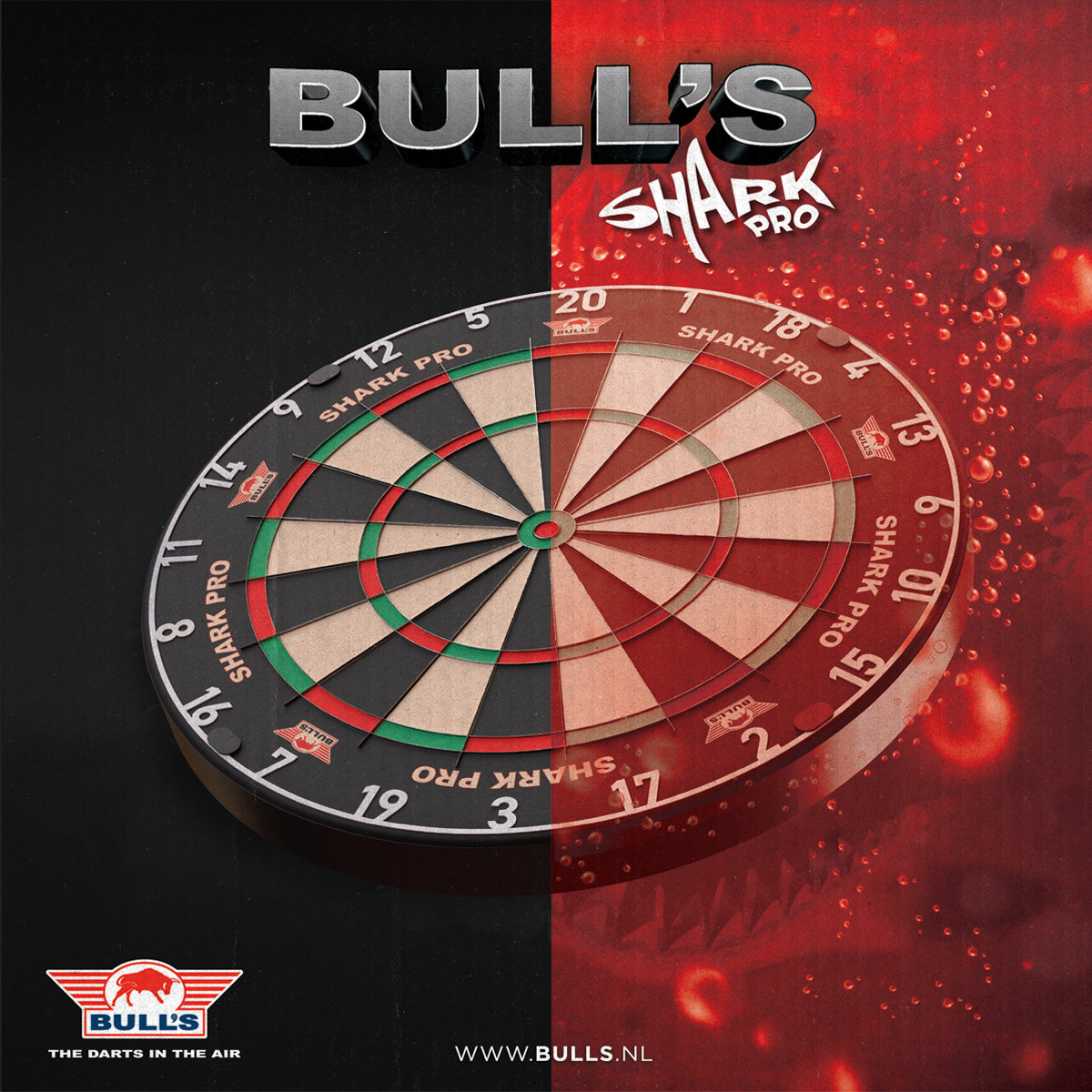 Bulls Shark Pro Dartboard Neu