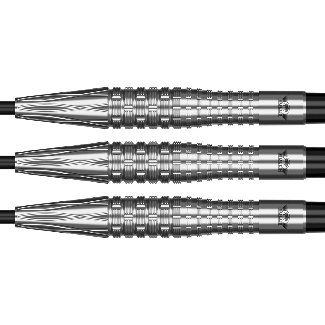 Bulls Steel Dart Set Smoke Silver Ash