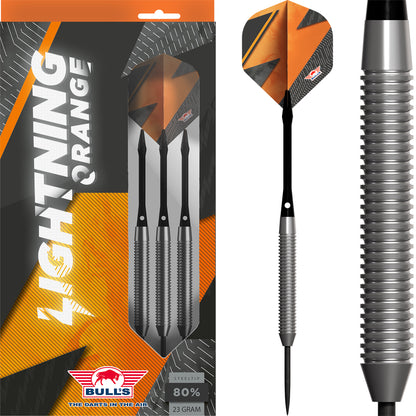 Bulls Steel Dart Set Lightning Orange