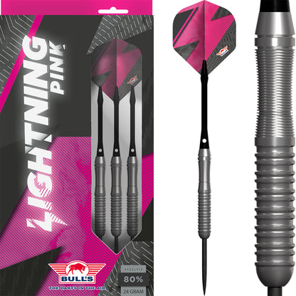 Bulls Steel Dart Set Lightning Pink