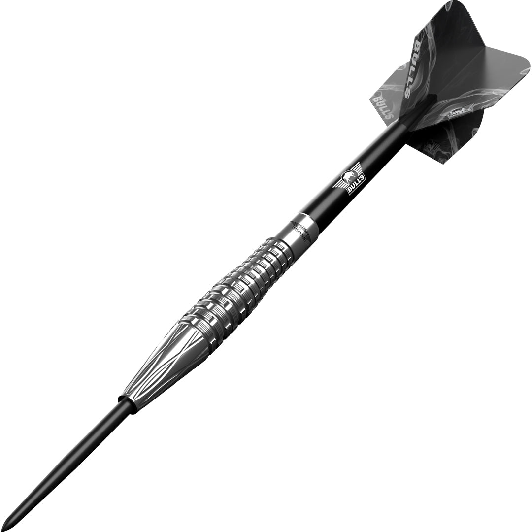 Bulls Steel Dart Set Smoke Silver Ash