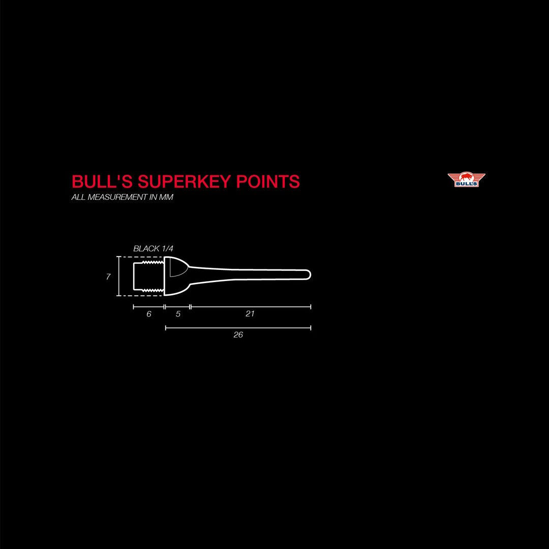 Bulls Superkey Spitzen 1/4" (1000 Stück)