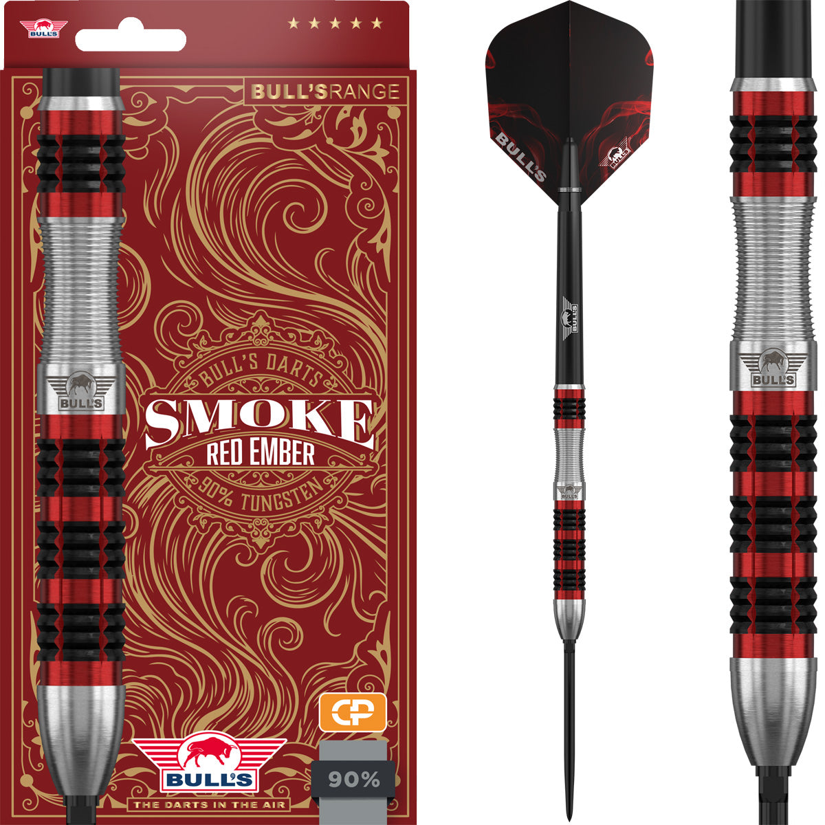 Bulls Smoke Red Ember CP Steel Dart