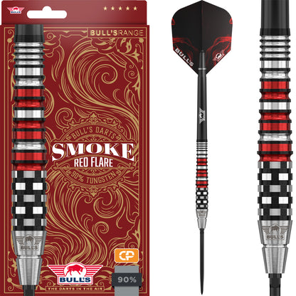 Bulls Smoke Red Flare CP Steel Dart