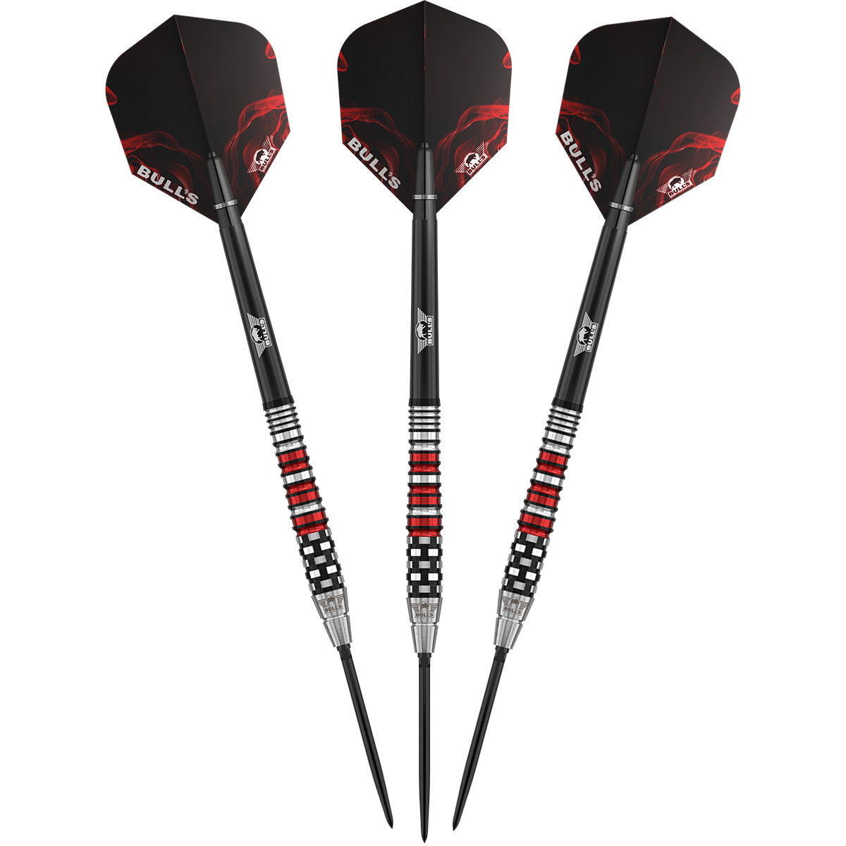 Bulls Smoke Red Flare CP Steel Dart