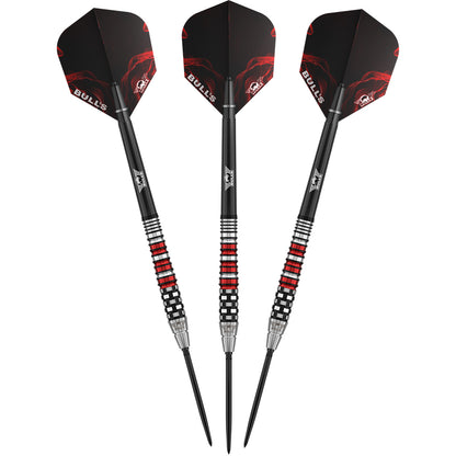 Bulls Smoke Red Flare CP Steel Dart