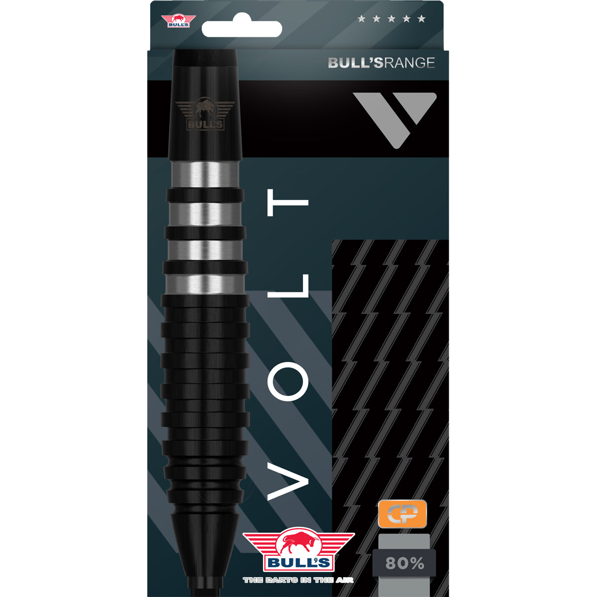 Bulls Volt Black CP Steel Dart