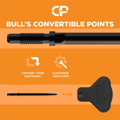 Bulls Steel Dart Set Vinatgo Ghost CP