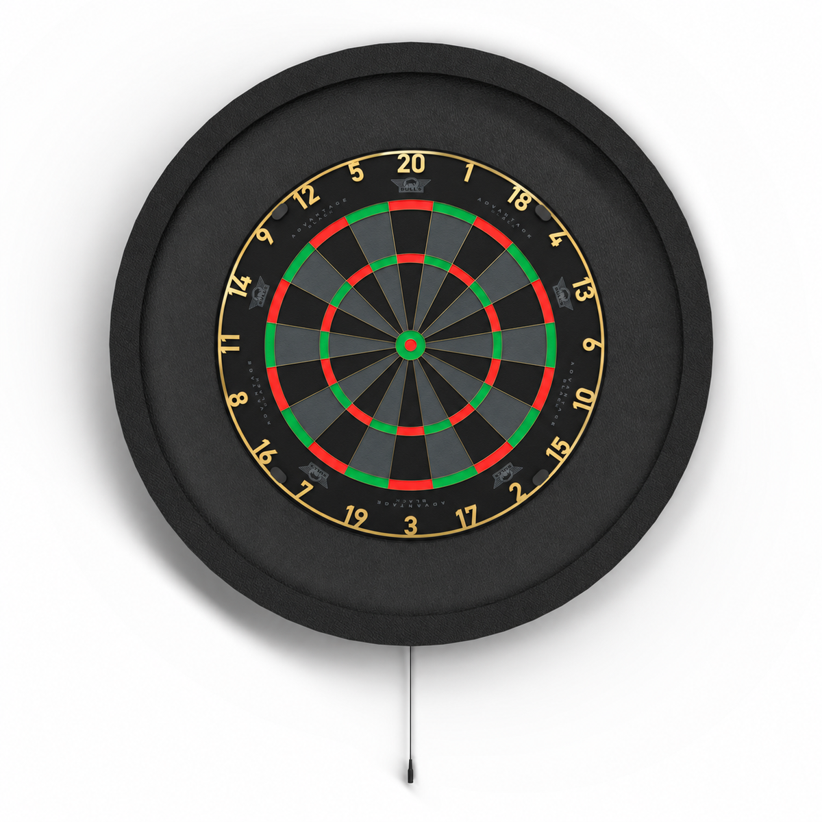 Bull’s Advantage Black Edition Dartboard x Bull’s Lumo XL Surround Light System – Bundle