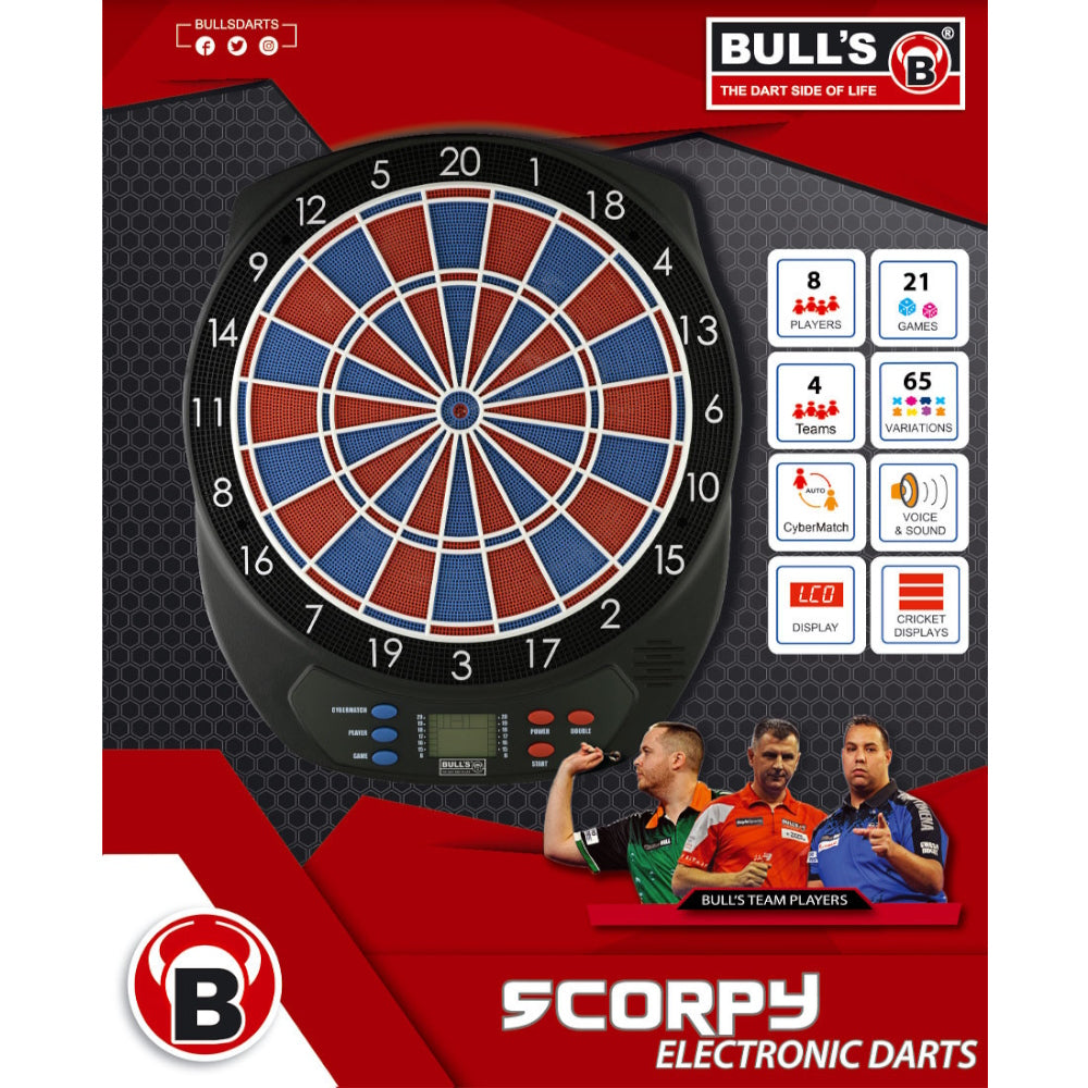 Elektronisches Dartboard Bulls Scorpy
