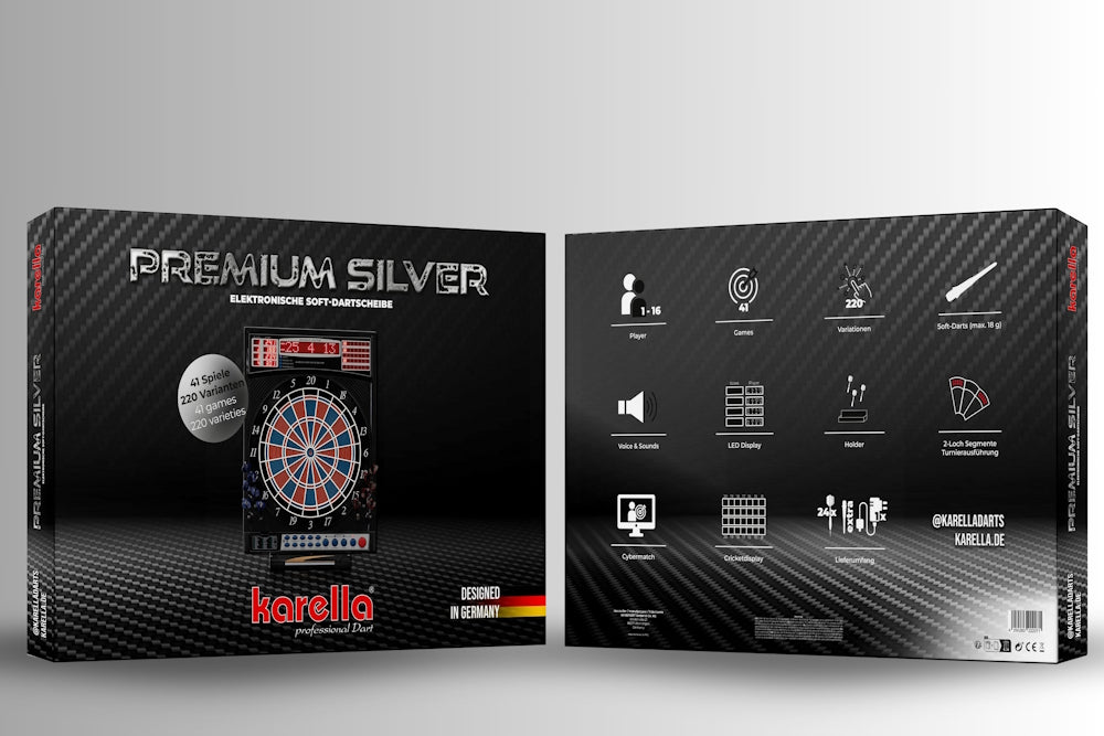 Elektronisches Dartboard Karella Premium Silver