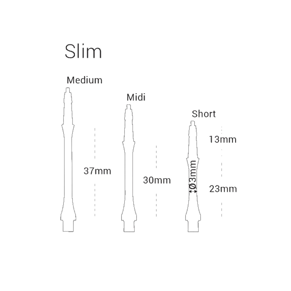 Harrows Clic Schaft Slim Blau Transparent