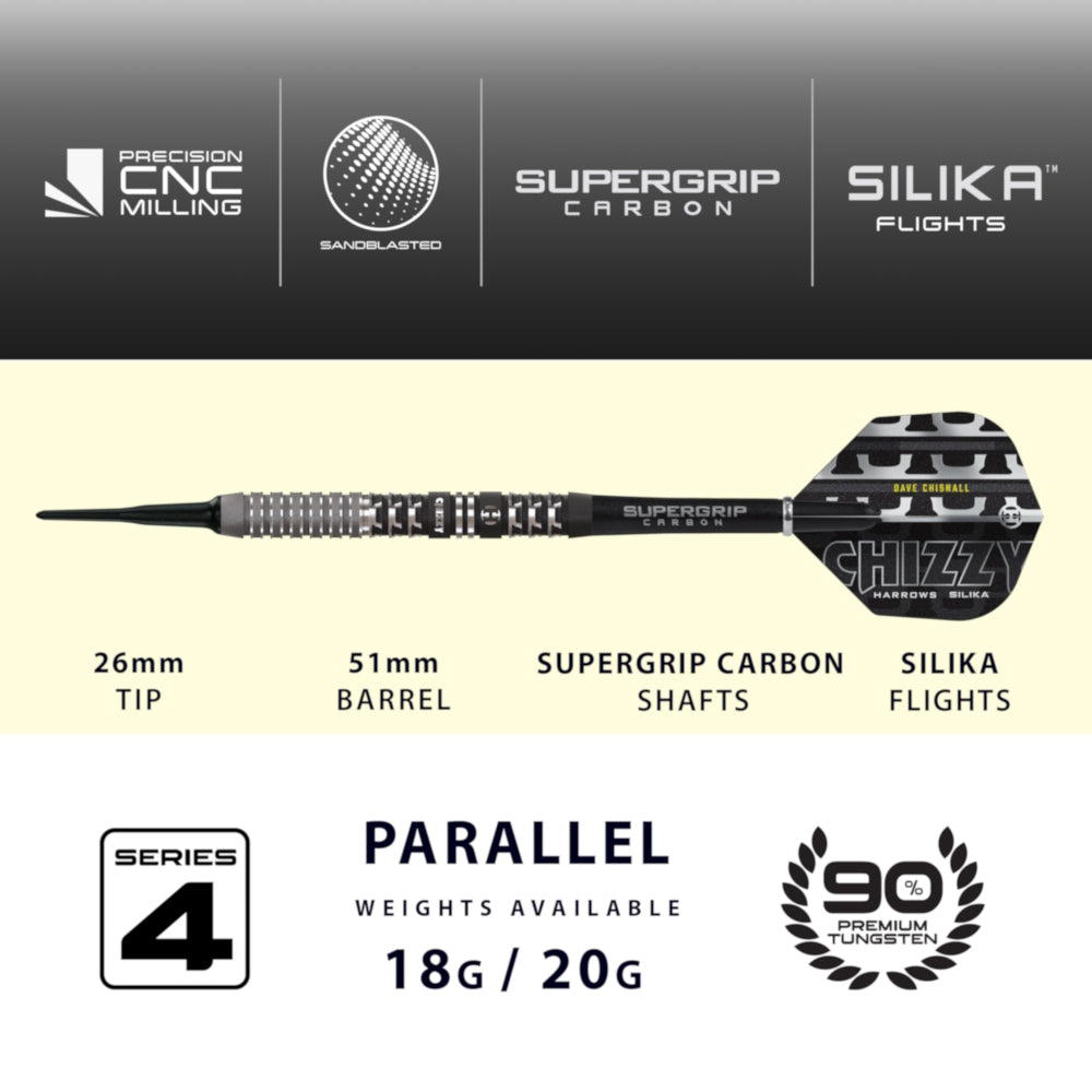 Harrows Dart Set Dave Chisnall Series 4