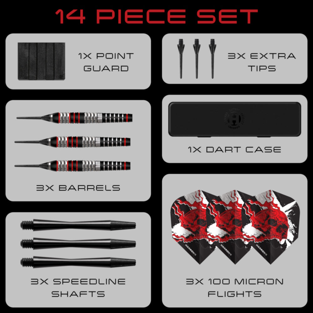Harrows Dart Set Heavy Metal 18g