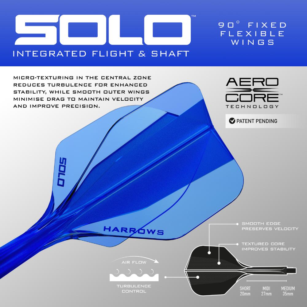 Harrows Flightsystem Solo 6 Blau