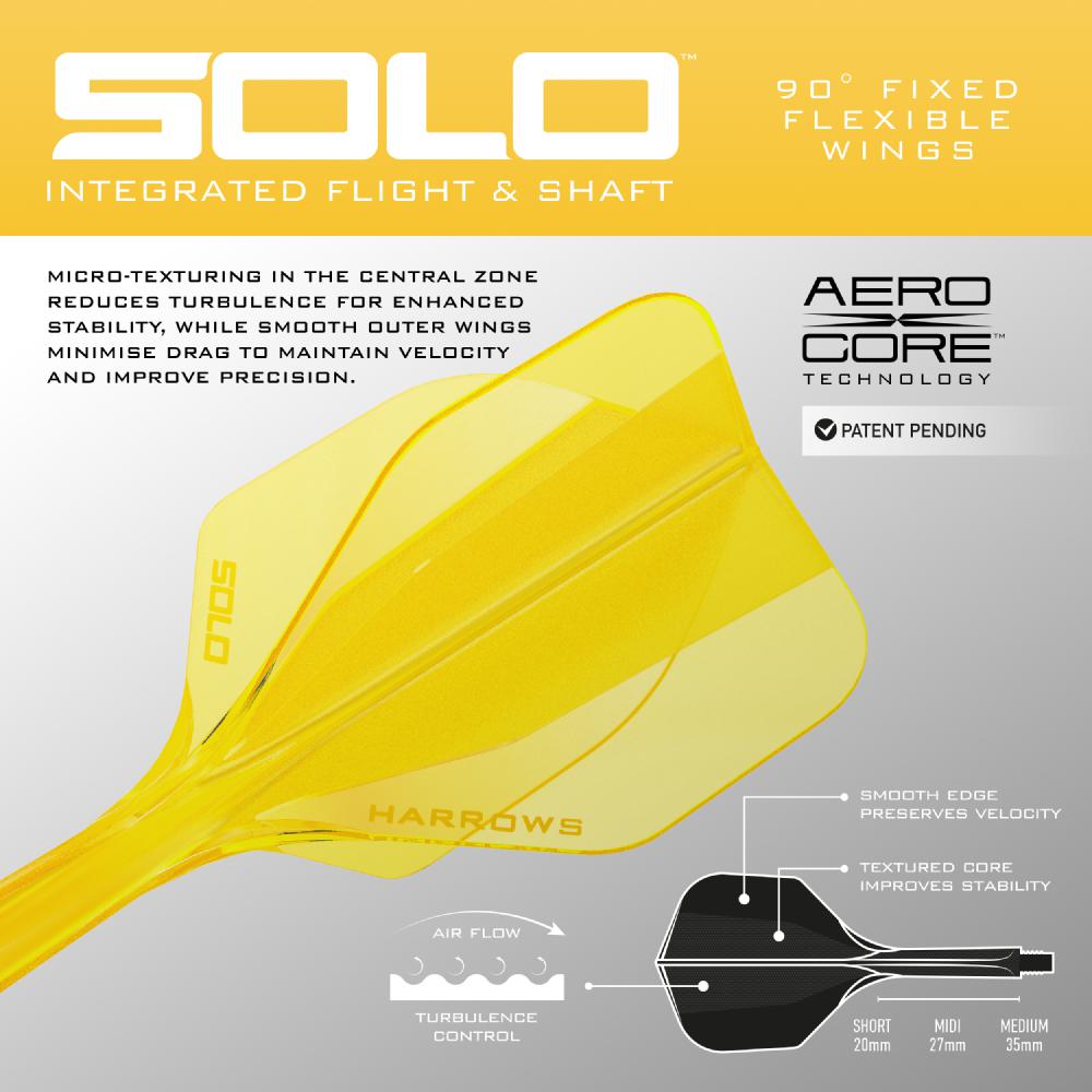 Harrows Flightsystem Solo 6 Gelb