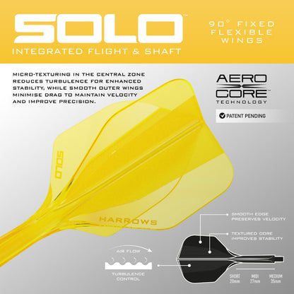 Harrows Flightsystem Solo 6 Gelb