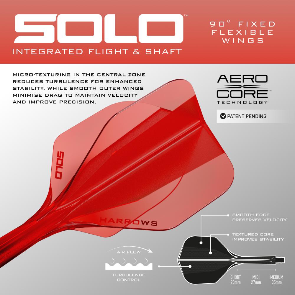 Harrows Flightsystem Solo 6 Rot