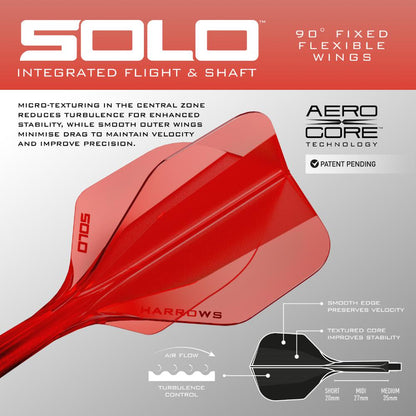 Harrows Flightsystem Solo 6 Rot