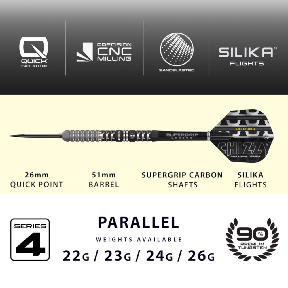 Harrows Steel Dart Set Dave Chisnall Series 4