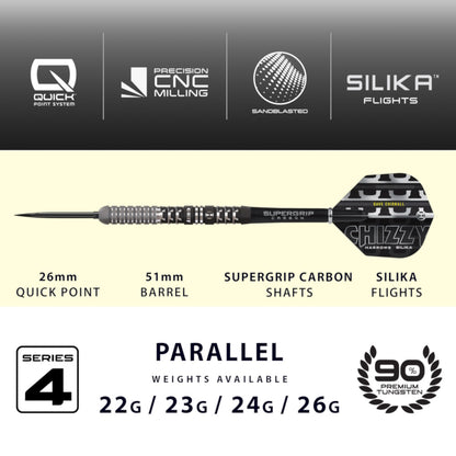 Harrows Steel Dart Set Dave Chisnall Series 4