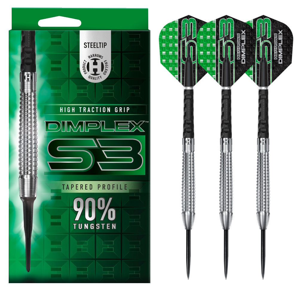 Harrows Steel Dart Set Dimplex Tapered