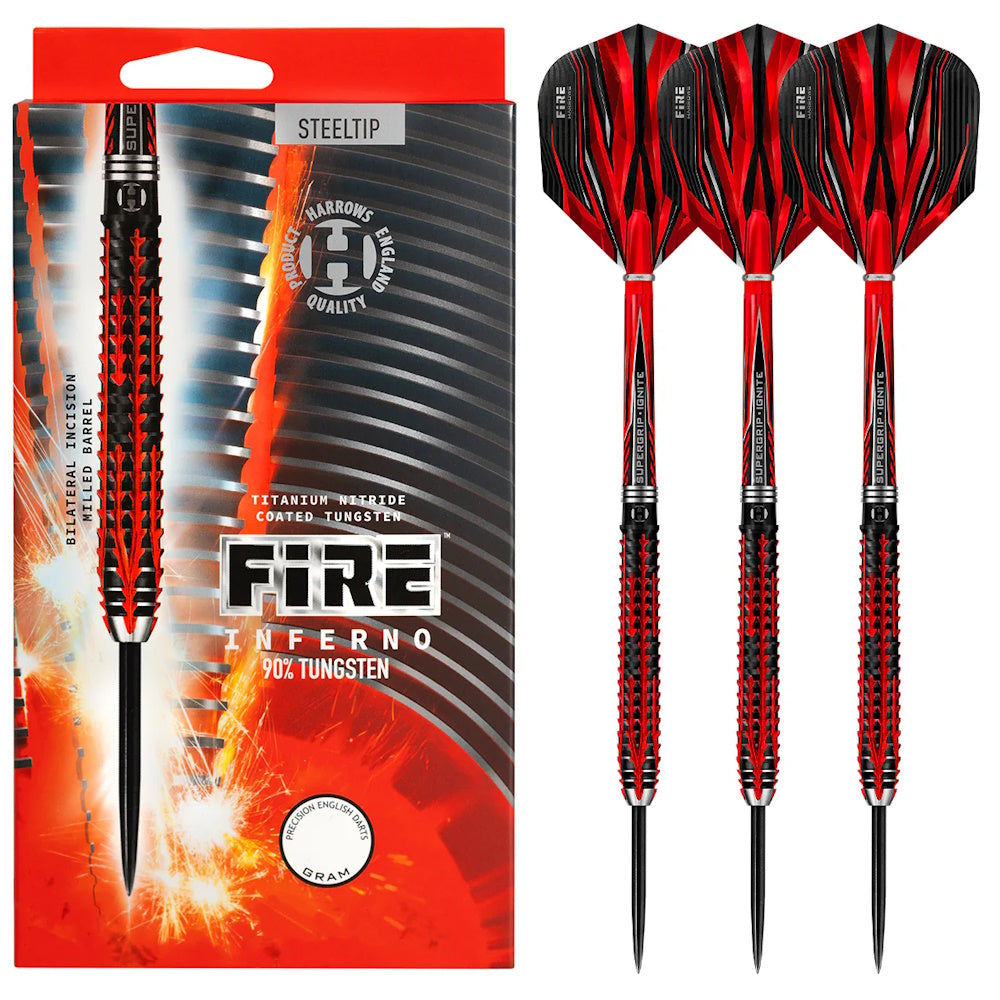 Harrows Steel Dart Set Fire Inferno