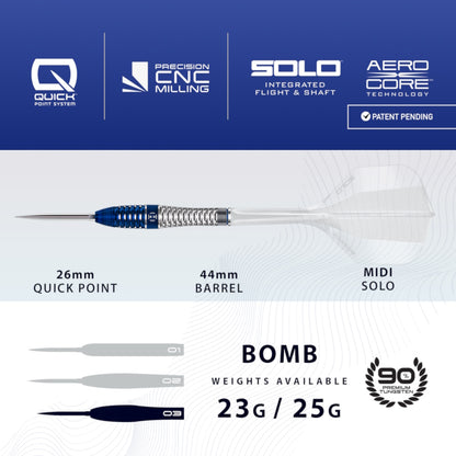 Harrows Steel Dart Set Geo Bomb