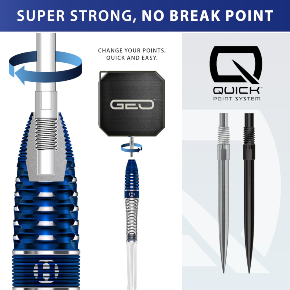 Harrows Steel Dart Set Geo Bomb