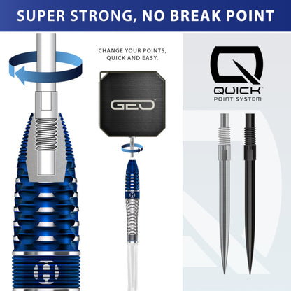 Harrows Steel Dart Set Geo Bomb
