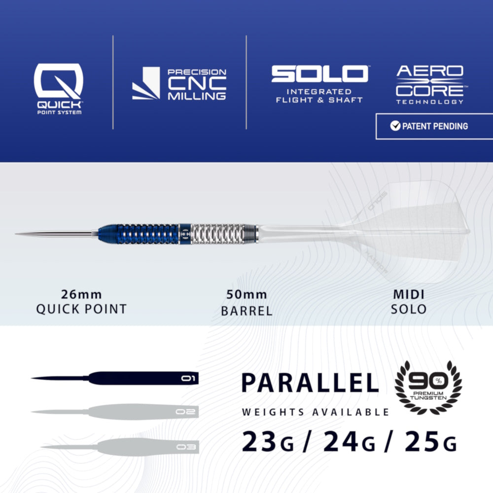 Harrows Steel Dart Set Geo Parallel