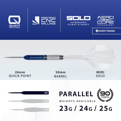 Harrows Steel Dart Set Geo Parallel