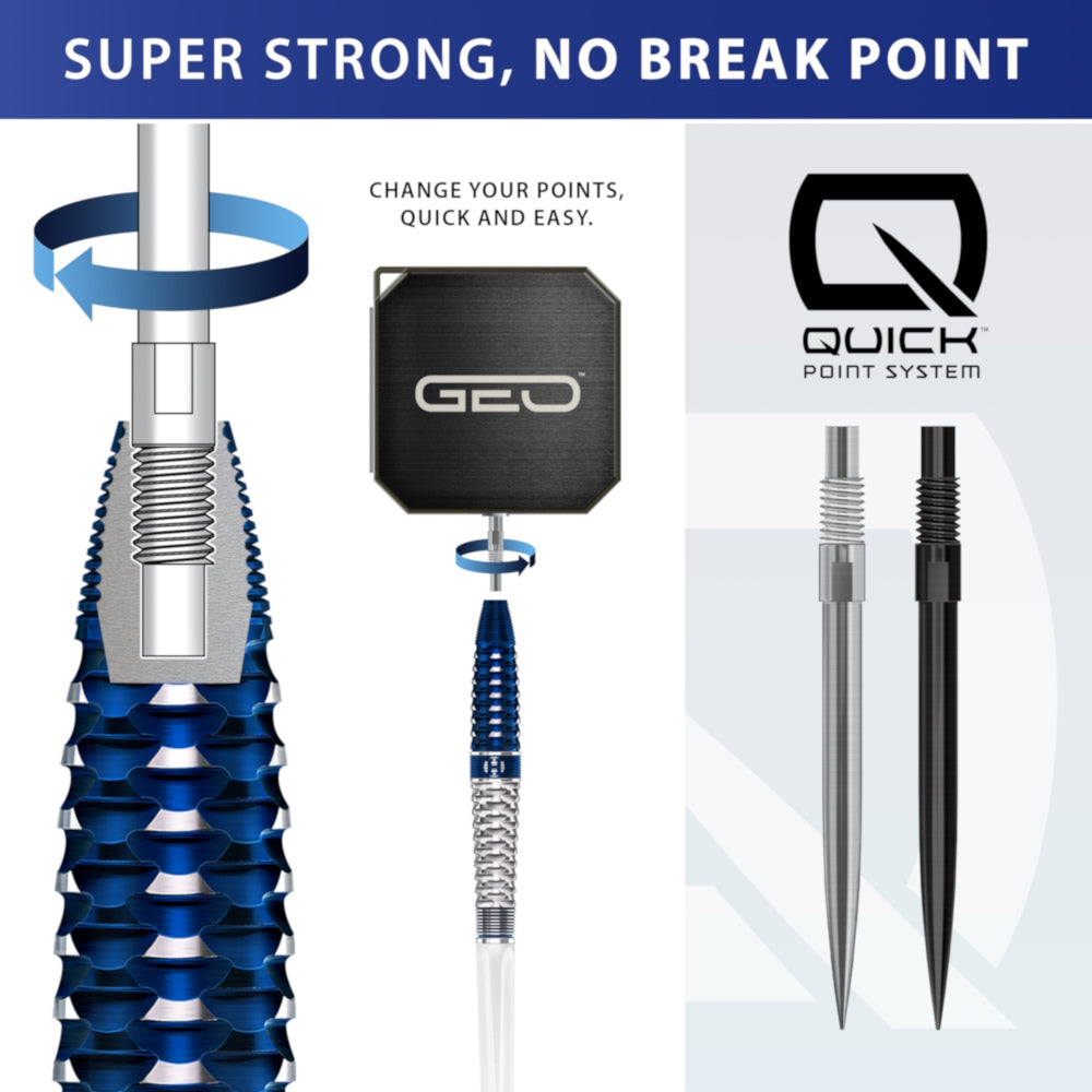 Harrows Steel Dart Set Geo Torpedo